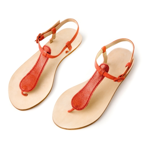 red sandals
